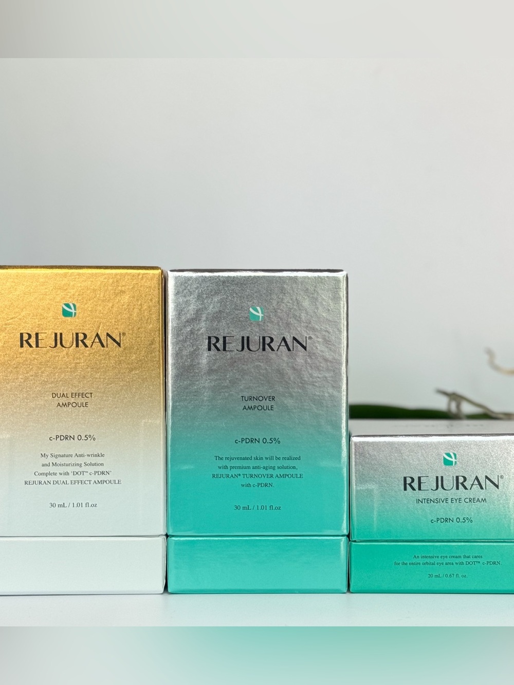 Rejuran Skincare Bundle | Dual Effect + Turnover Ampoule + Eye Cream|$176 Retail